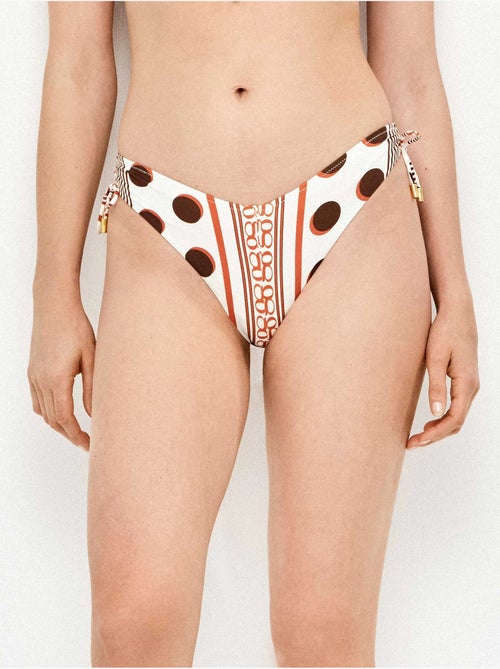 Braziliaanse bikini met monogramprint bragutia - Kiabi Braziliaanse bikini met monogramprint bragutia - Kiabi