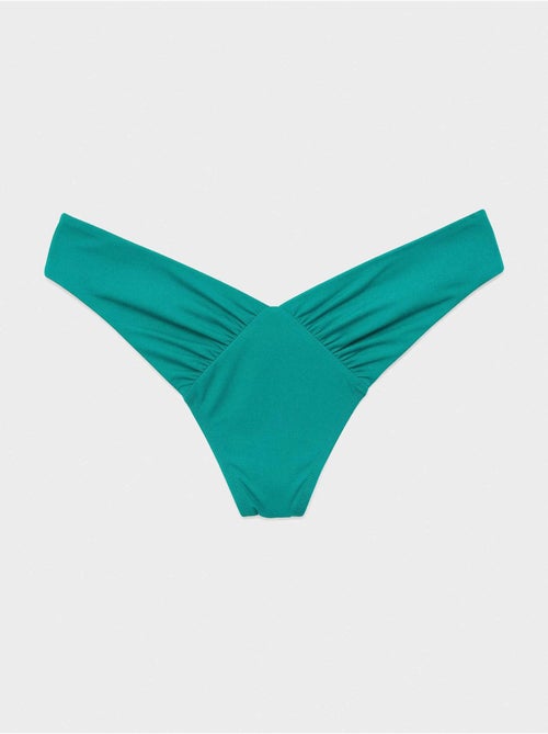 Braziliaanse bikinibroekje met v-snit - Kiabi