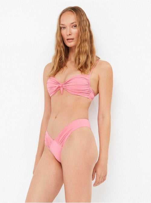 Braziliaanse bikinibroekje met v-snit - Kiabi