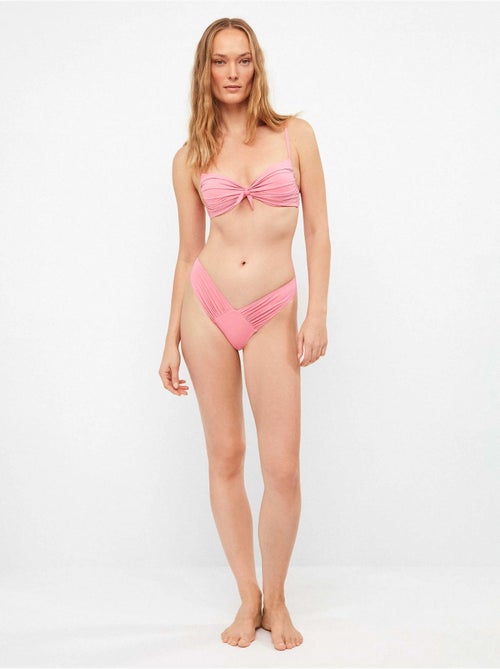 Braziliaanse bikinibroekje met v-snit - Kiabi