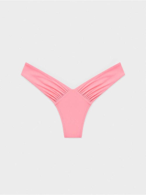 Braziliaanse bikinibroekje met v-snit - Kiabi