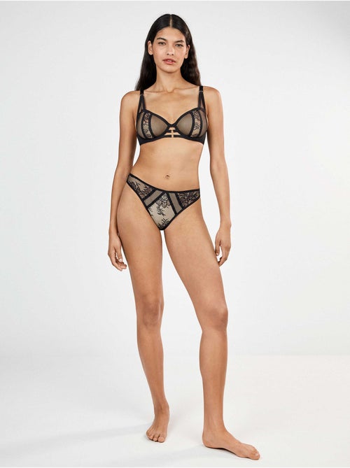 Braziliaanse kanten slip allover - Kiabi