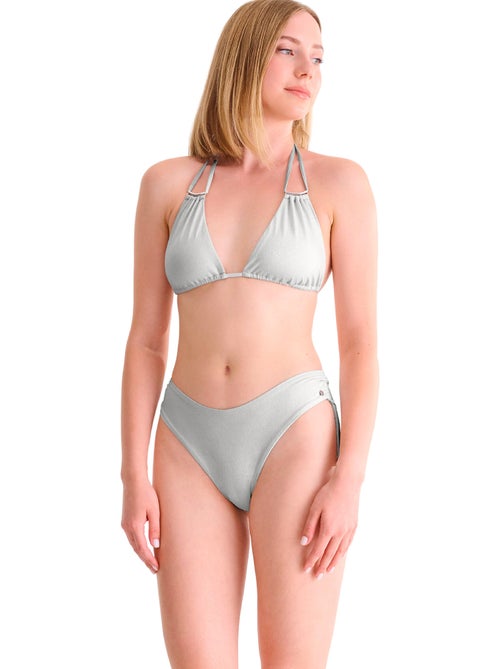 Braziliaanse laag uitgesneden badmode blue lagoon - Kiabi Braziliaanse laag uitgesneden badmode blue lagoon - Kiabi