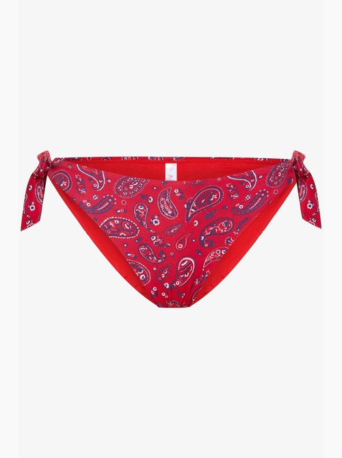 Brazilian bikinibroekje met etnische print en gesp bandana penti - Kiabi