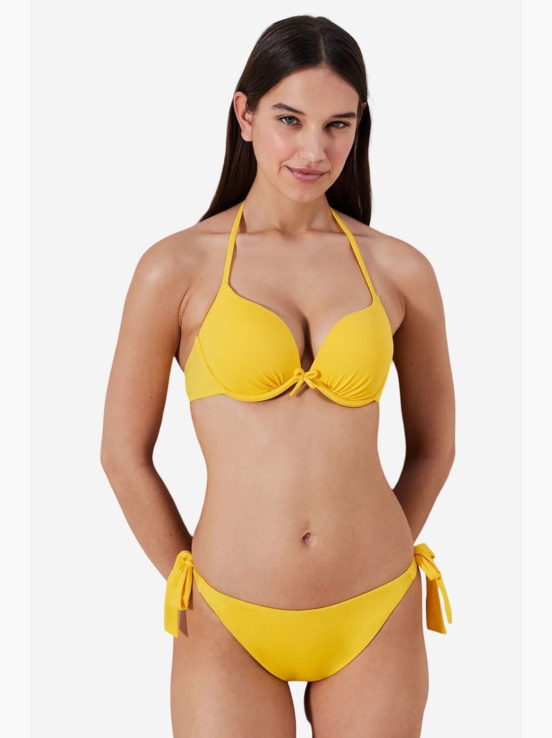 Brazilian bikinibroekje voor dames penti Citroengeel - Kiabi