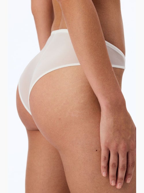Brazilian slip met strikmotief en geborduurde afwerking penti - Kiabi