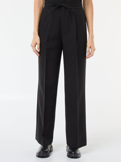 Brede broek met ceintuur - Kiabi