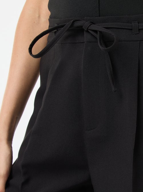 Brede broek met ceintuur - Kiabi