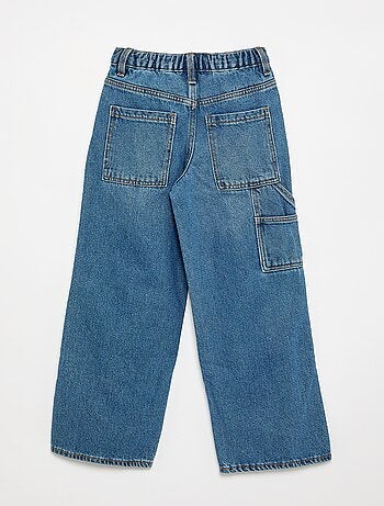 Brede denim broek