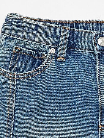 Brede denim broek