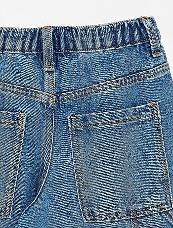 Brede denim broek