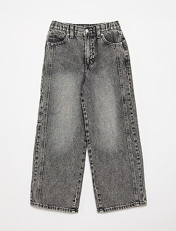 Brede denim broek