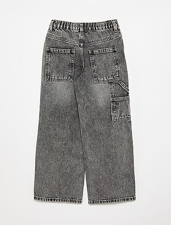 Brede denim broek