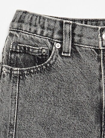 Brede denim broek