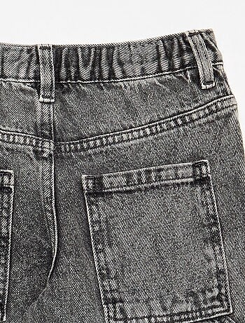 Brede denim broek