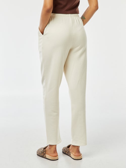 Brede joggingbroek van joggingstof - Kiabi