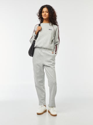 Brede joggingbroek van joggingstof