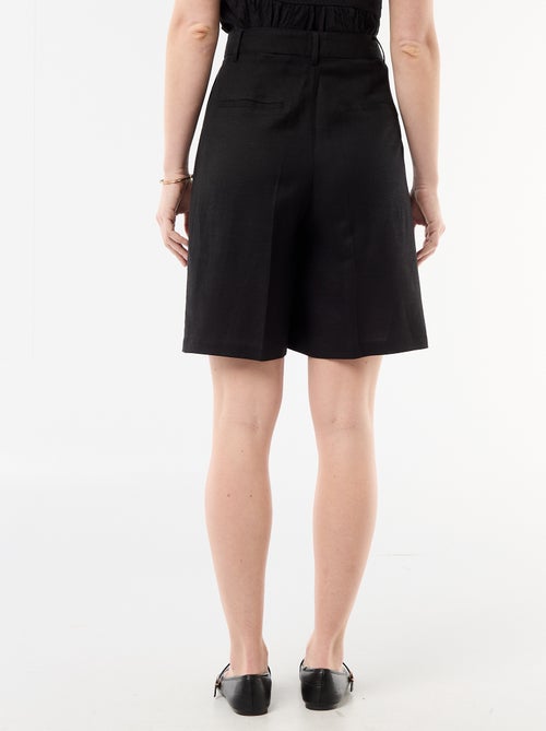 Brede short met plooien - Kiabi