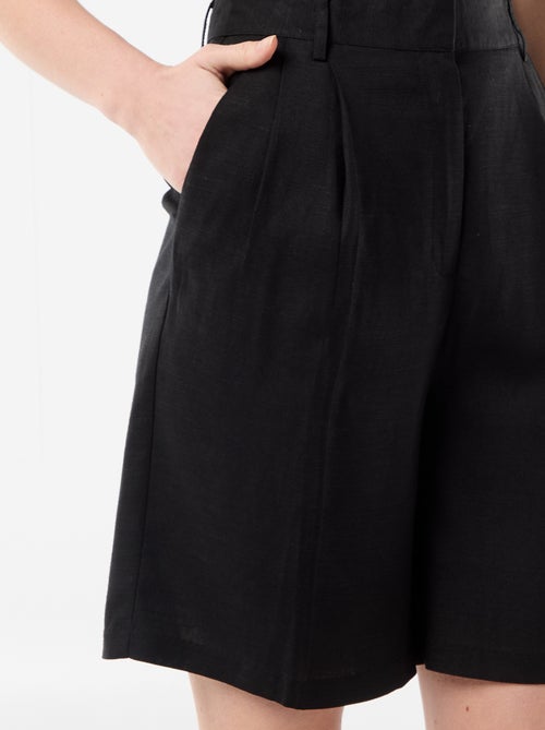 Brede short met plooien - Kiabi