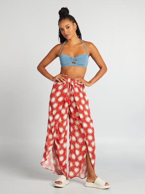 Brede strandbroek met print - Kiabi