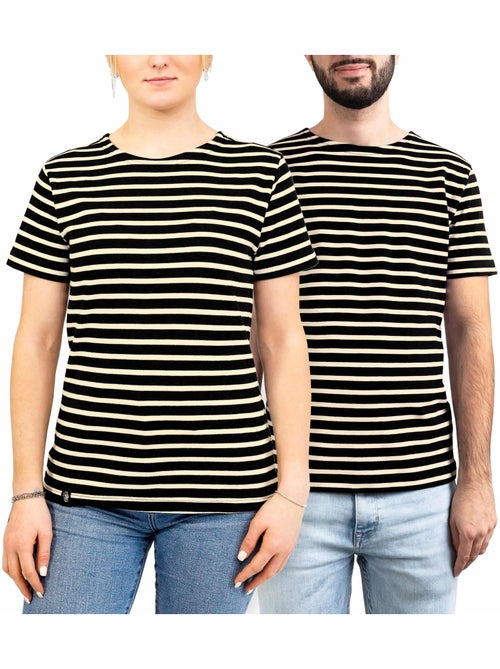 'Breizh Océan' Bretons gestreept shirt voor heren of dames, unisex T-shirt met korte mouwen - Kiabi