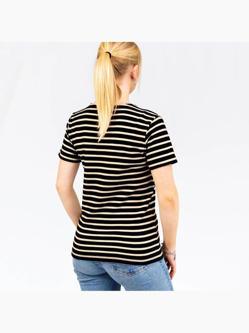 'Breizh Océan' Bretons gestreept shirt voor heren of dames, unisex T-shirt met korte mouwen - Kiabi