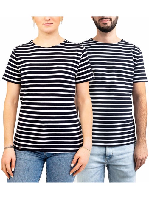 'Breizh Océan' Bretons gestreept shirt voor heren of dames, unisex T-shirt met korte mouwen - Kiabi