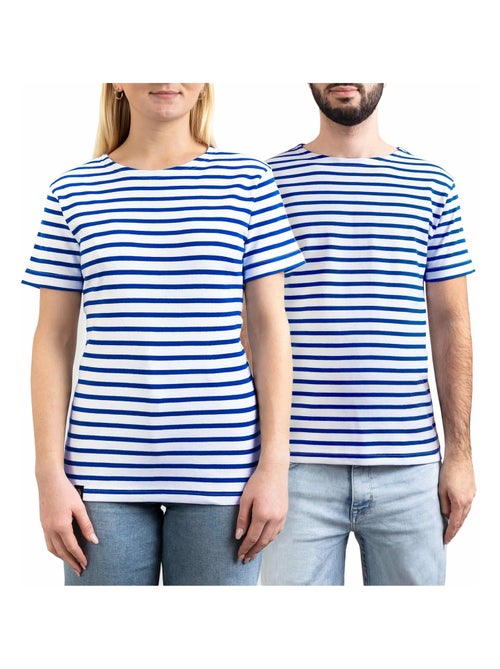 'Breizh Océan' Bretons gestreept shirt voor heren of dames, unisex T-shirt met korte mouwen - Kiabi 'Breizh Océan' Bretons gestreept shirt voor heren of dames, unisex T-shirt met korte mouwen - Kiabi