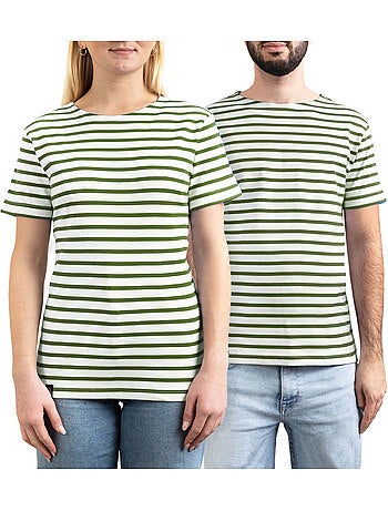'Breizh Océan' Bretons gestreept shirt voor heren of dames, unisex T-shirt met korte mouwen