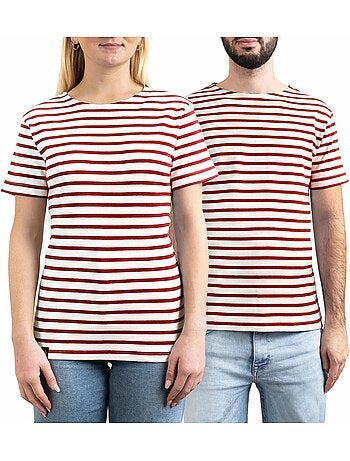 'Breizh Océan' Bretons gestreept shirt voor heren of dames, unisex T-shirt met korte mouwen