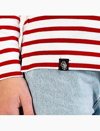 'Breizh Océan' Bretons gestreept shirt voor heren of dames, unisex T-shirt met korte mouwen