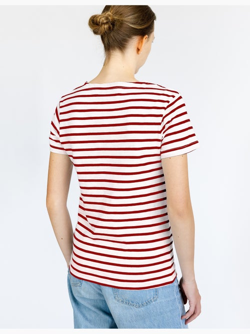 'Breizh Océan' Bretons gestreept shirt voor heren of dames, unisex T-shirt met korte mouwen - Kiabi 'Breizh Océan' Bretons gestreept shirt voor heren of dames, unisex T-shirt met korte mouwen - Kiabi