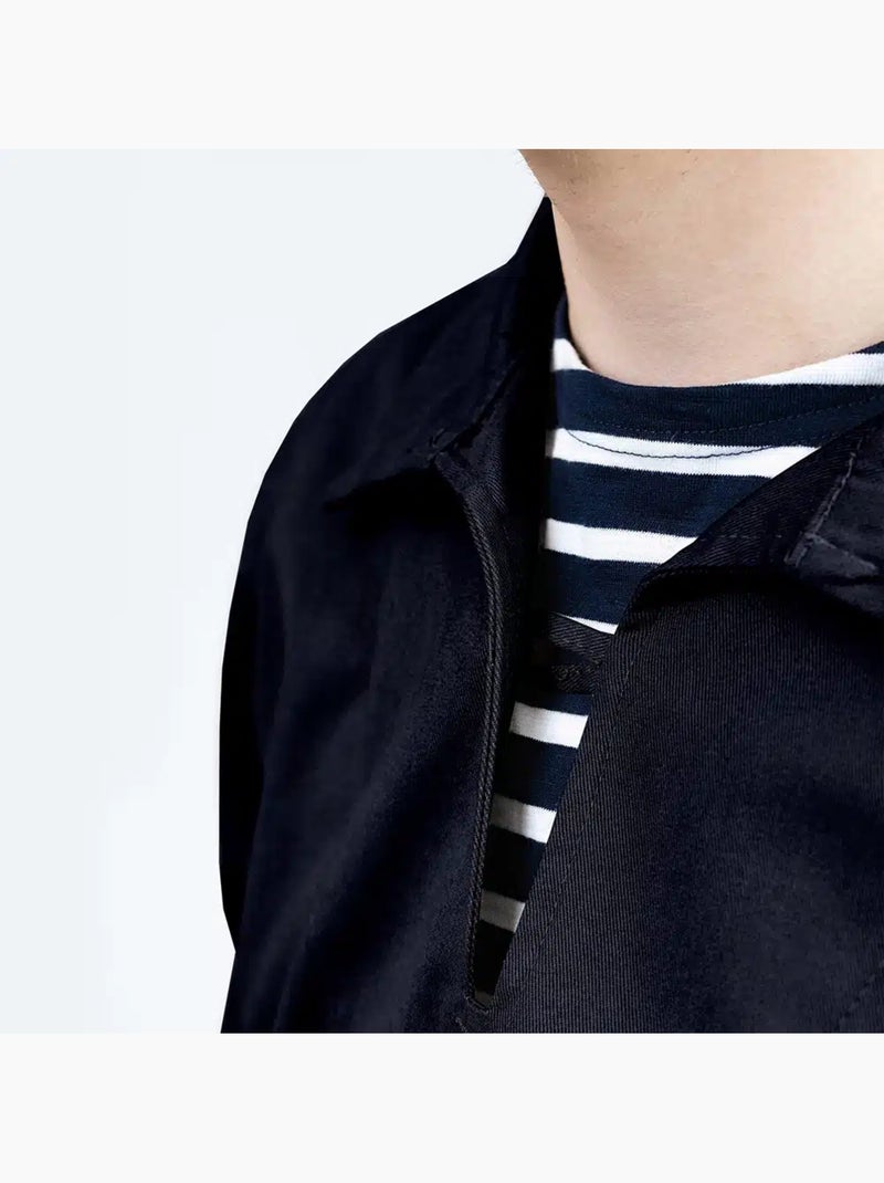 'Breizh Océan' smock voor heren of dames, 100% katoen Marineblauw - Kiabi
