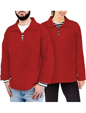 'Breizh Océan' smock voor heren of dames, 100% katoen