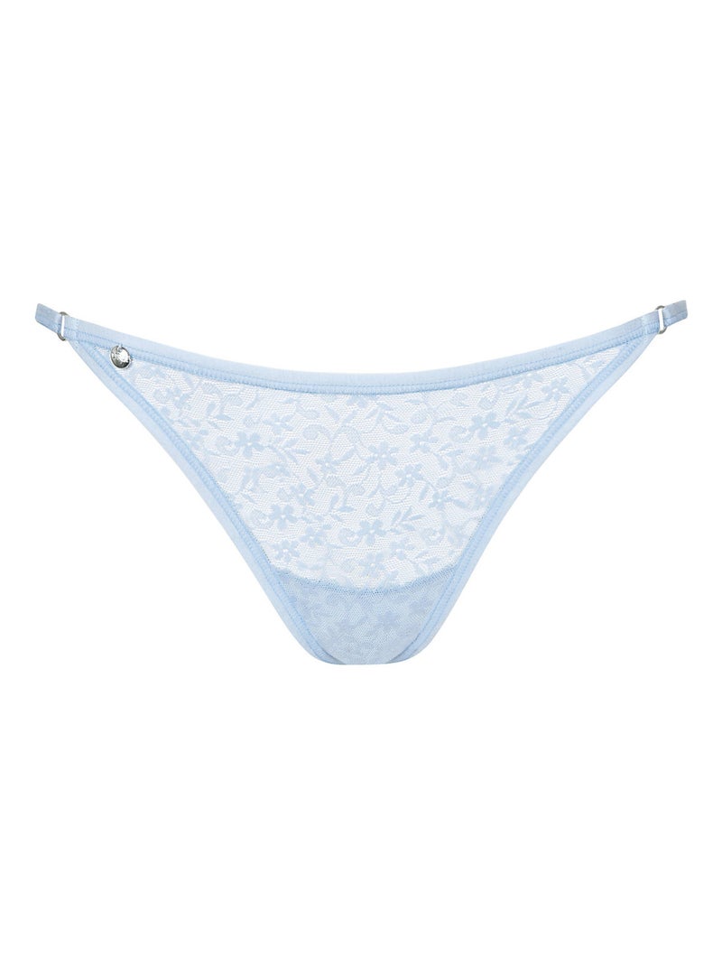 Brésilien bikini échancré smooth Bleu ciel - Kiabi