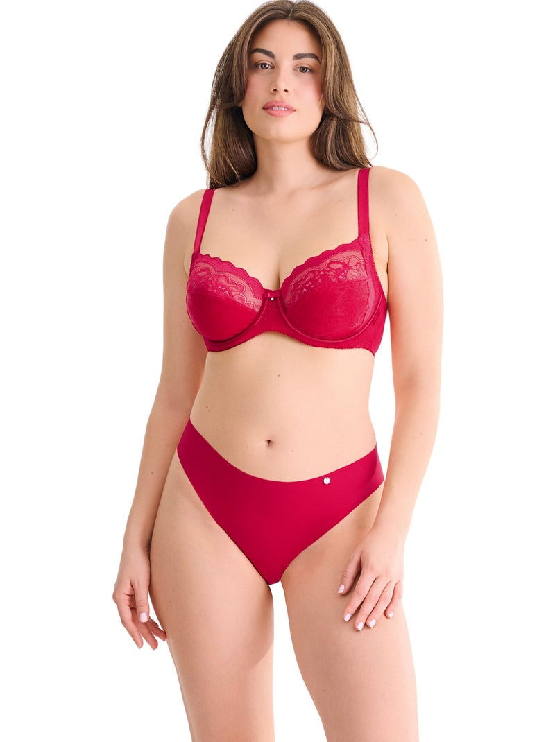 Brésilien coupe nette everyday Rouge - Kiabi