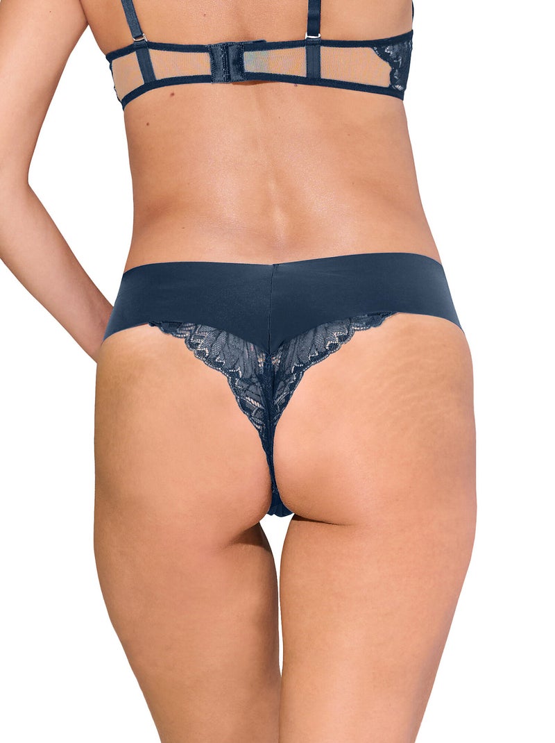 Brésilien échancré taille haute charisma Bleu - Kiabi
