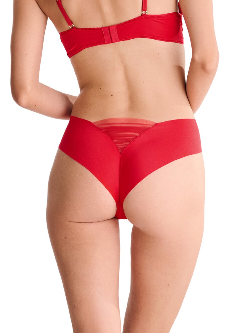 Brésilien échancré taille haute miracle Rouge - Kiabi