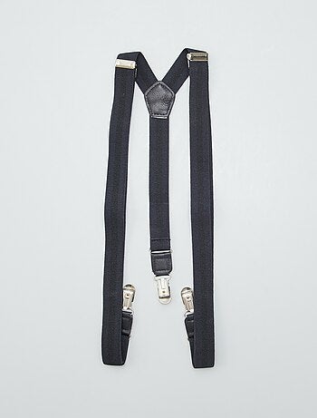 Bretelles pour homme unies en textile