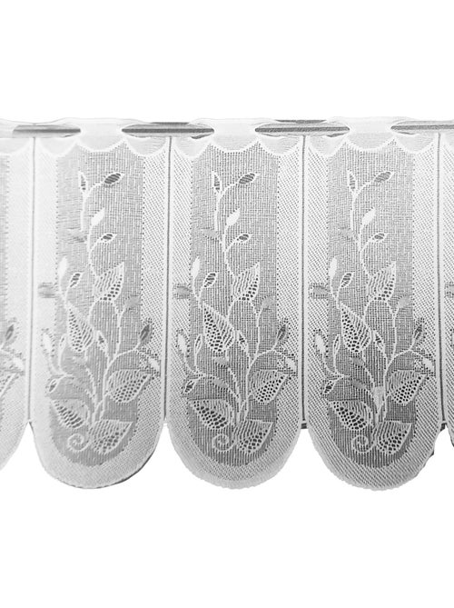 Brise-bise brodé à motifs feuillages - Kiabi