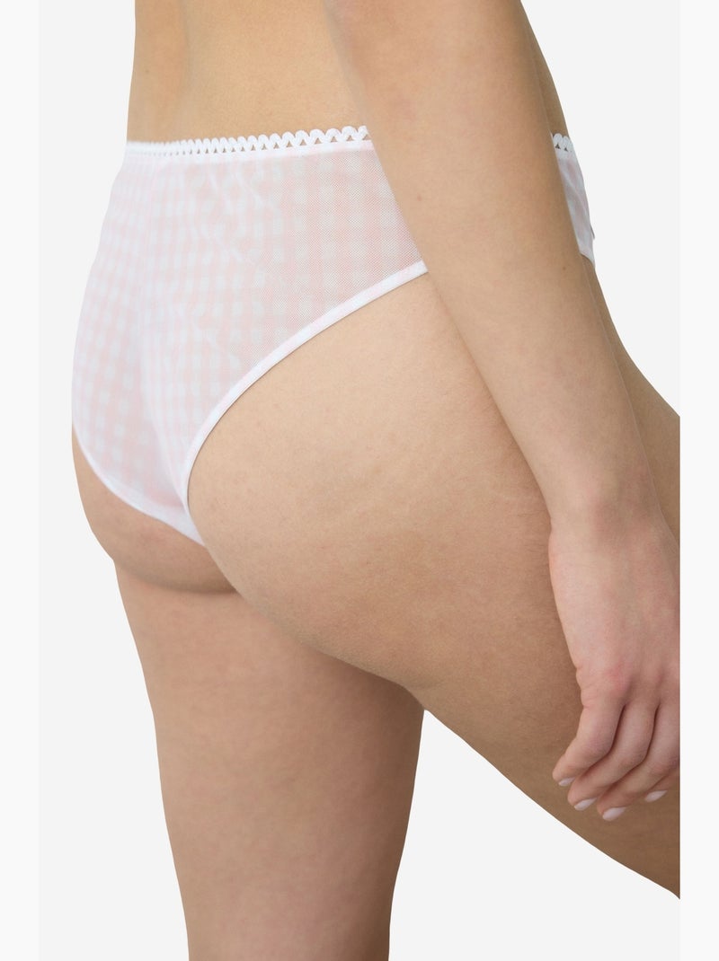 Broderie slip brésilien penti Rose pâle - Kiabi