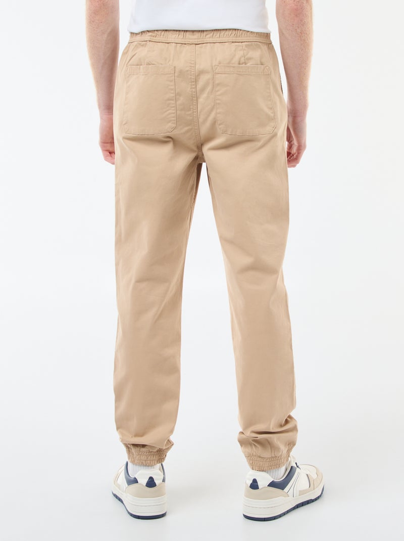 Broek in joggingstijl BIEGE - Kiabi