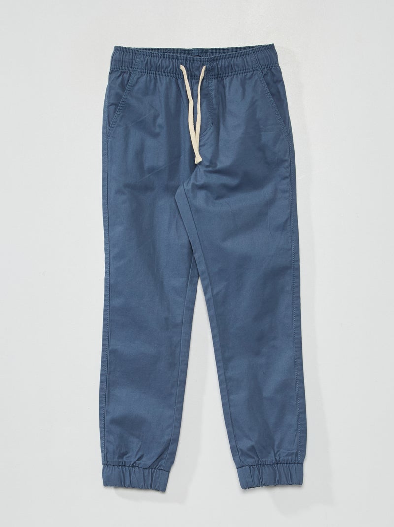 Broek in joggingstijl BLAUW - Kiabi