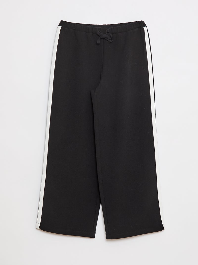 Broek in joggingstijl zwart - Kiabi