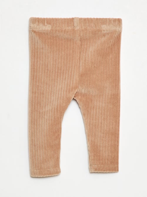 Broek in leggingstijl van velours - Kiabi