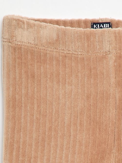Broek in leggingstijl van velours - Kiabi
