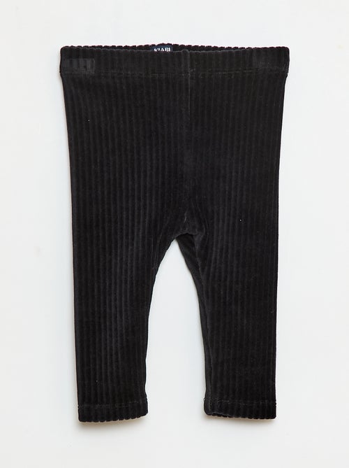Broek in leggingstijl van velours - Kiabi