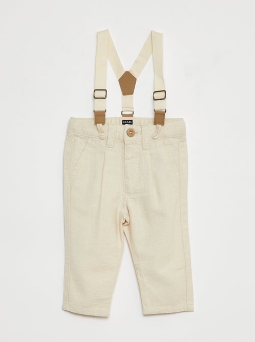 Broek met bretellen - Kiabi