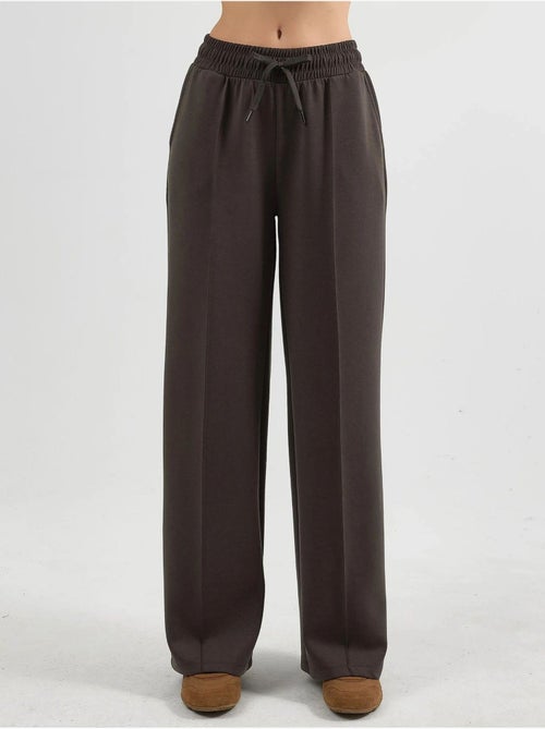 Broek met elastische taille en rechte pijpen busem - Kiabi