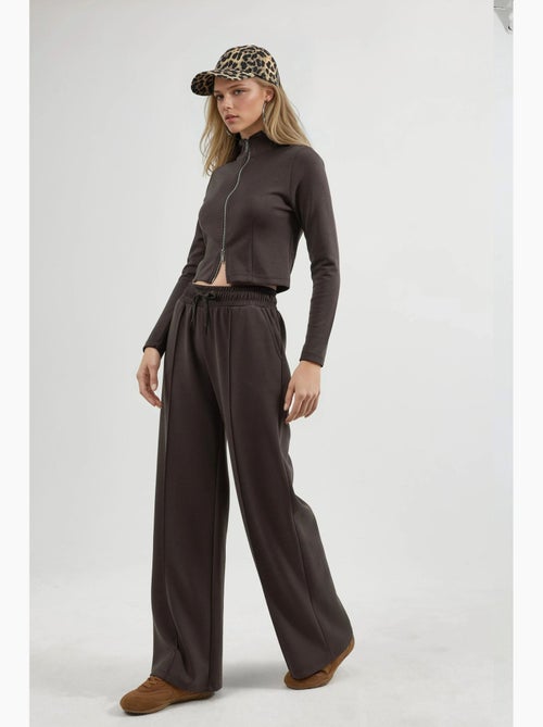 Broek met elastische taille en rechte pijpen busem - Kiabi